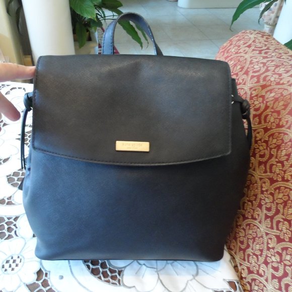 Kate Spade NY Black Saffiano Leather Medium Size Backpack main image 7
